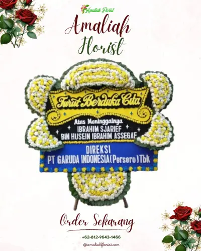 Papan Bunga Duka di Sragen